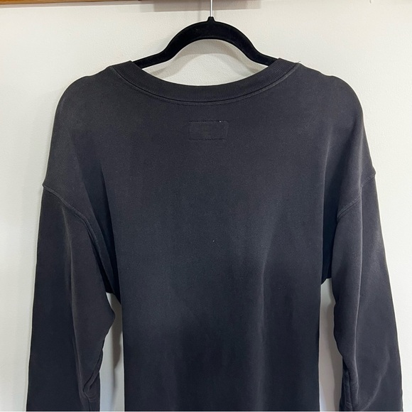 Current Elliott The Double Sweatshirt Dress in Black - Picture 13 of 16